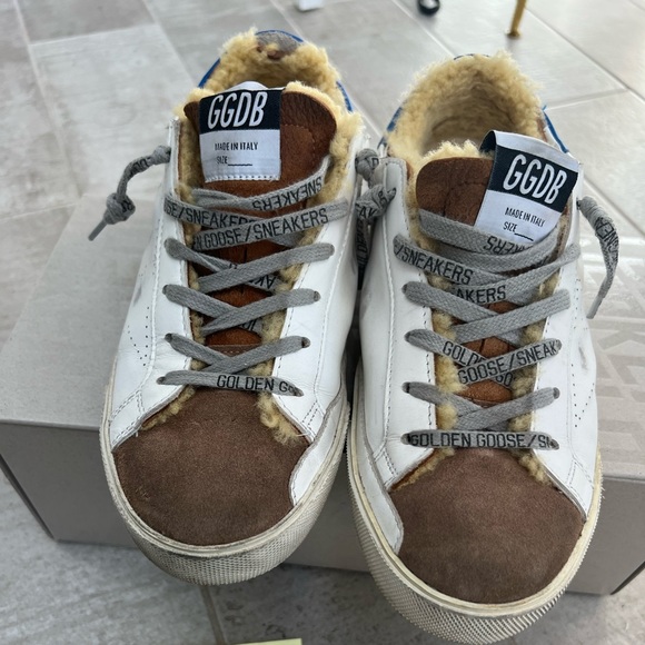 Size 38 Golden Goose Super Star with shearling - Picture 5 of 6